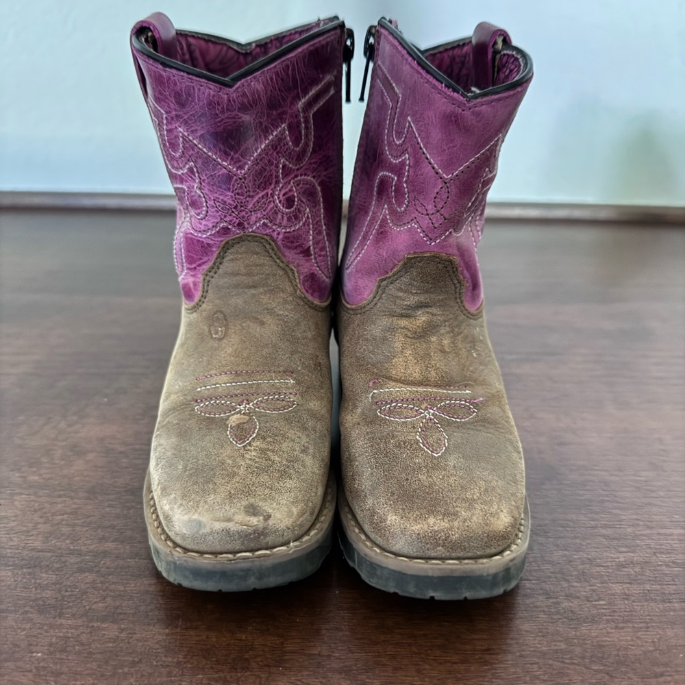Shyanne Boots in Pink and Brown